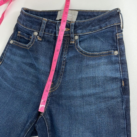 Everlane The Curvy HIgh Rise Skinny Jean 23 Crop Dark wash - Picture 8 of 9
